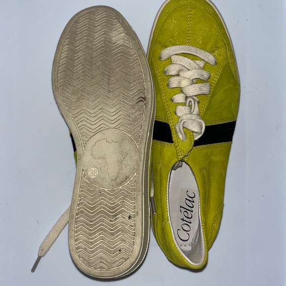 Cotélac sneakers in yellow, size 38 (US 7.5) - Picture 3 of 4